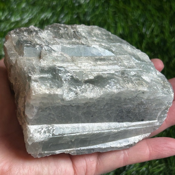 Natural Raw Crystal Stone Black and Blue Aquamarine From Brazil 575g Big Chunk - Picture 3 of 9